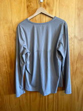Load image into Gallery viewer, Size XL Athleta Grey Women's Long Sleeve Shirt
