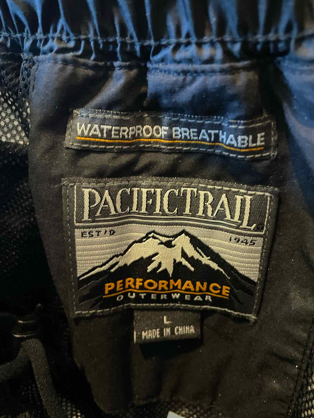 Size L Pacific Trail Men's Rain Pants