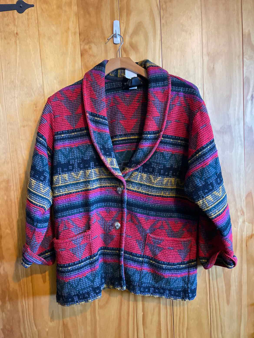 Women Size L Circle T Multi-Color Misc Jacket