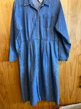 Load image into Gallery viewer, Size 12 LL Bean Blue Dress
