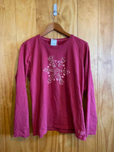 Load image into Gallery viewer, Size L Life is Good Red Women's Long Sleeve Shirt
