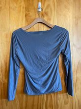 Load image into Gallery viewer, Size L Abercrombie &amp; Fitch Grey Women's Long Sleeve Shirt
