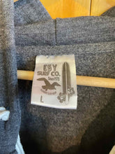Load image into Gallery viewer, Size L ESY Surf Co. Grey Women's Hoodie
