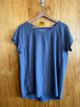 Load image into Gallery viewer, Size L Eddie Bauer Grey Women's Short Sleeve Shirt
