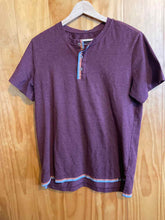Load image into Gallery viewer, Size Small Prana Burgundy Women&#39;s Short Sleeve Shirt
