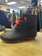 Load image into Gallery viewer, Shoe Size 10 Sperry Charcoal Boots
