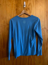 Load image into Gallery viewer, Size XS Life is Good Blue Women's Long Sleeve Shirt
