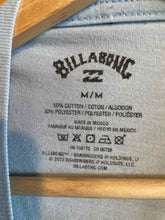 Load image into Gallery viewer, Size M Billabong Light Blue Women&#39;s Short Sleeve Shirt
