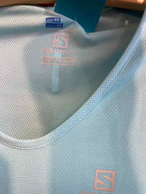 Load image into Gallery viewer, Size XS Salomon Teal Women&#39;s Short Sleeve Shirt
