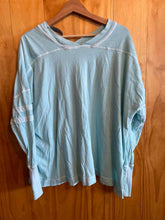 Load image into Gallery viewer, Size Medium Free People Teal Women's Long Sleeve Shirt
