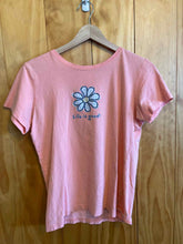 Load image into Gallery viewer, Size S Life is Good Pink Women's Short Sleeve Shirt
