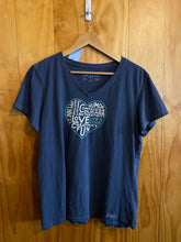 Load image into Gallery viewer, Size Large Life is Good Blue Women's Short Sleeve Shirt
