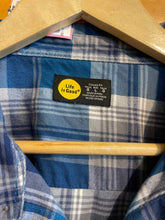 Load image into Gallery viewer, Size Large Life is Good Blue Women's Flannel
