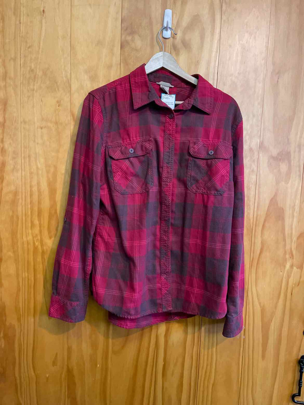 Size L Duluth Trading Co. Red Women's Flannel