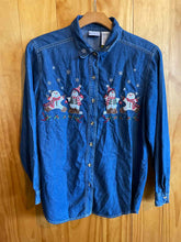 Load image into Gallery viewer, Size Large Bobbie Brooks Blue Women's Long Sleeve Shirt
