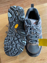 Load image into Gallery viewer, Shoe Size 11 Merrell Blue Hiking Shoes
