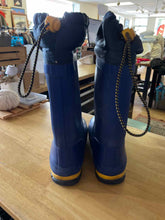 Load image into Gallery viewer, Shoe Size 4 Lands End Blue Rain Boots
