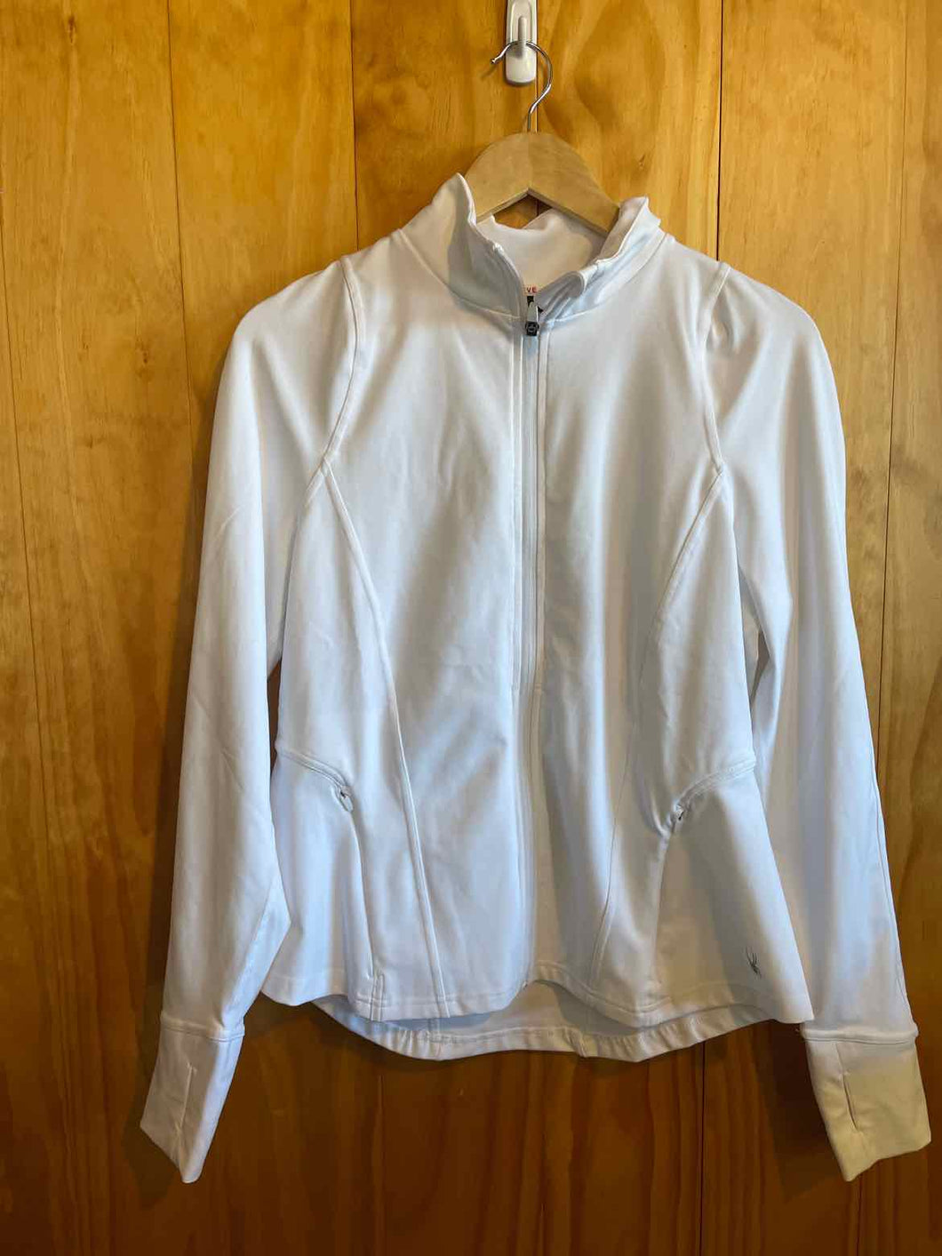 Size L Spyder White Women's Long Sleeve Shirt