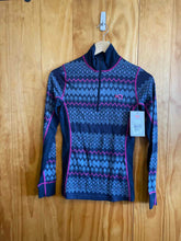 Load image into Gallery viewer, Size XS Kari Traa Navy Women's Long Sleeve Shirt
