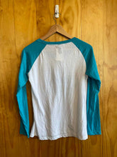 Load image into Gallery viewer, Size Medium Teal Women&#39;s Long Sleeve Shirt
