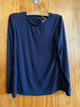 Load image into Gallery viewer, Size Medium Well Worn Navy Women's Long Sleeve Shirt
