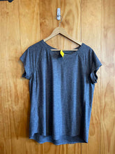 Load image into Gallery viewer, Size L Eddie Bauer Grey Women's Short Sleeve Shirt
