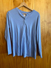 Load image into Gallery viewer, Size L Duluth Trading Blue Women&#39;s Long Sleeve Shirt
