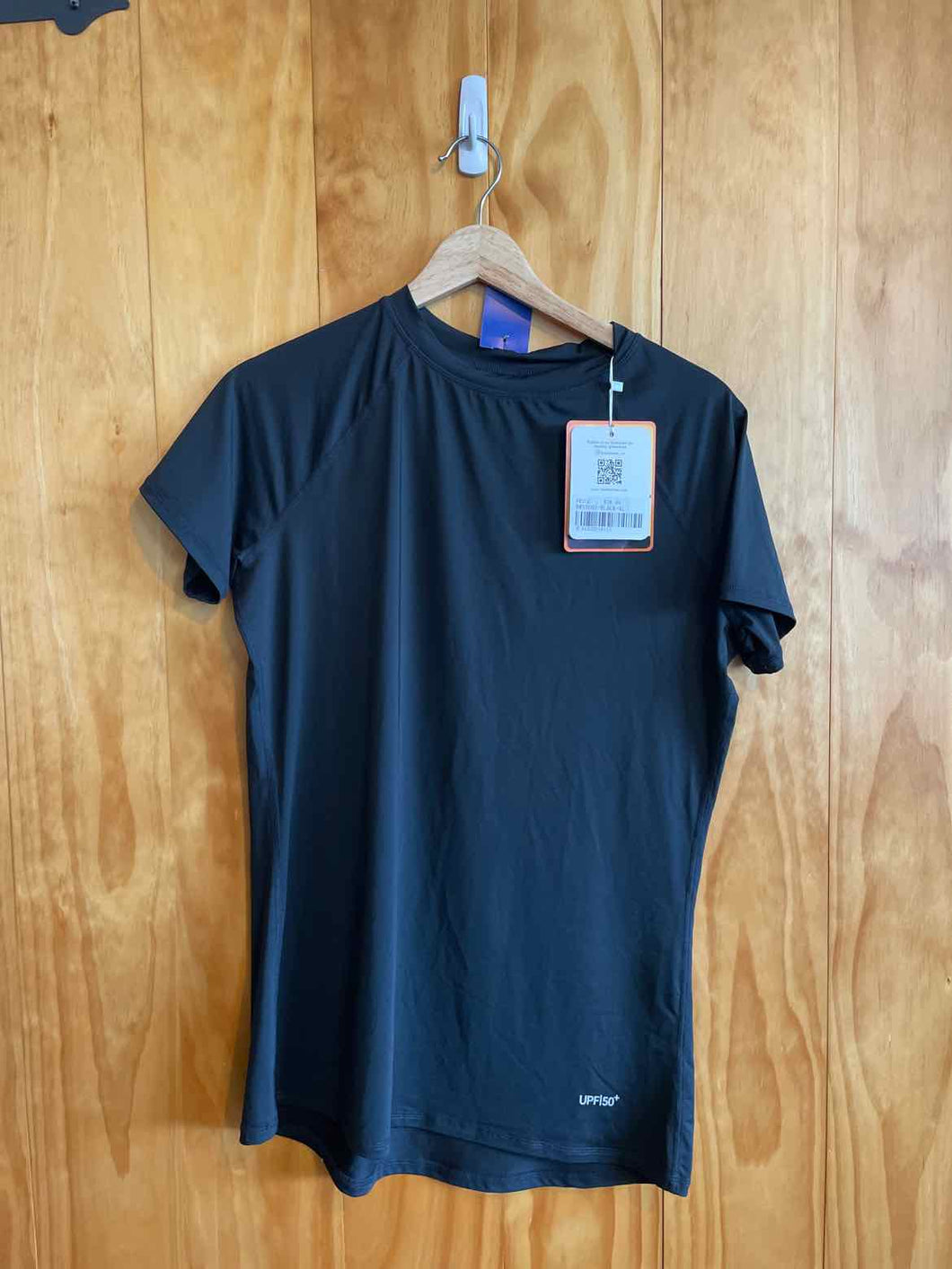 Size XL Bubblelime Black Women's Short Sleeve Shirt