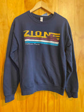 Load image into Gallery viewer, Size Small Jerzees Navy Women's Sweater &amp; Sweatshirt
