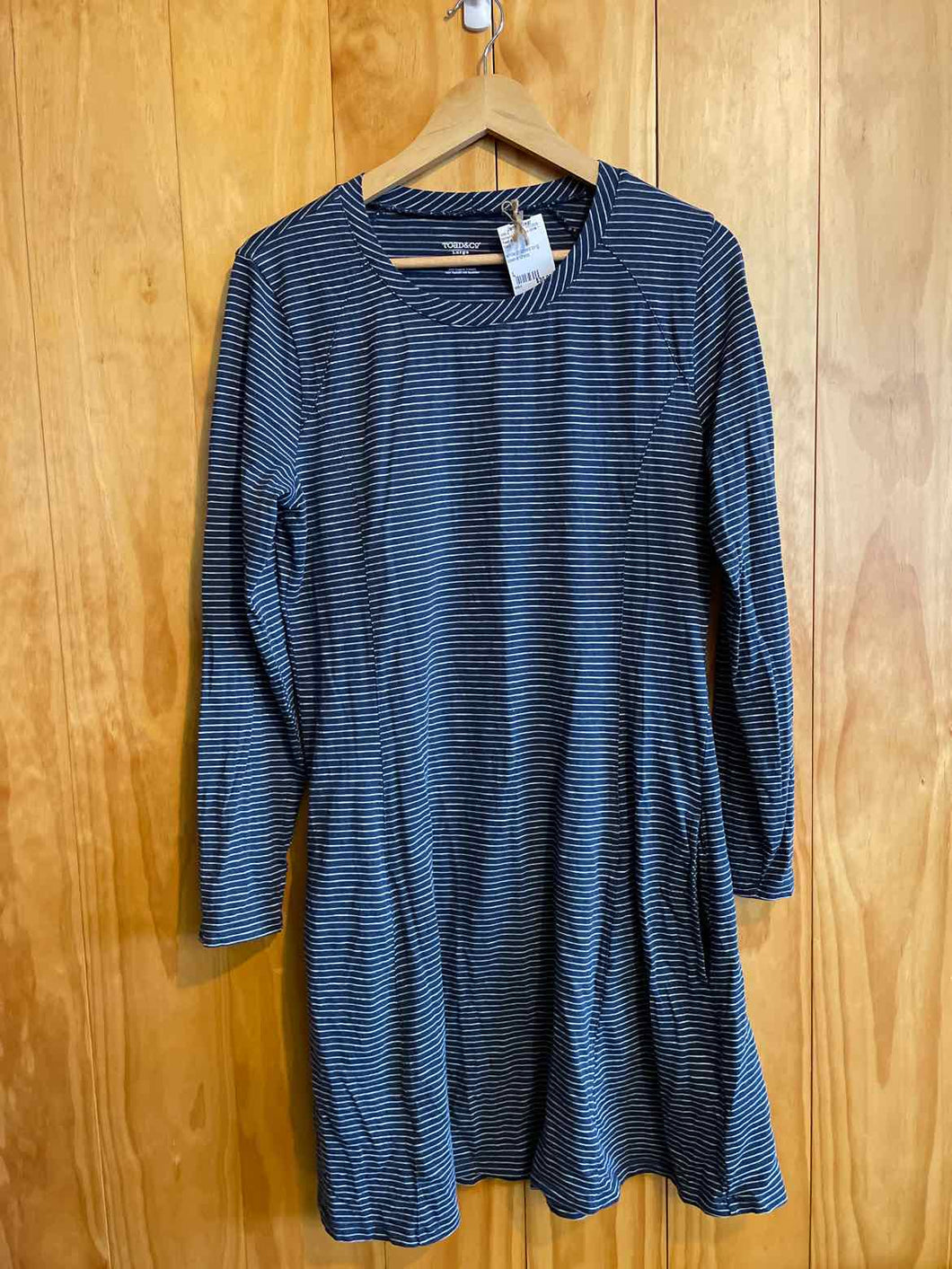 Size L Toad & Co Navy Women's Long Sleeve Shirt