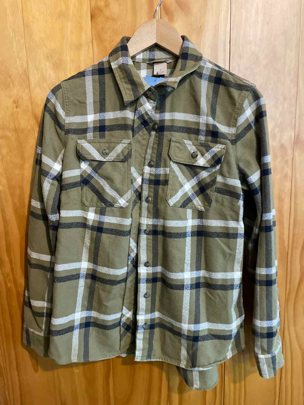 Size S Duluth Trading Olive Women's Flannel
