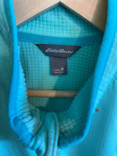 Load image into Gallery viewer, Size M Eddie Bauer Turquoise Women's Fleece Sweatshirt
