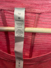 Load image into Gallery viewer, Size 10 Lululemon Pink Women's Short Sleeve Shirt
