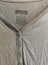 Load image into Gallery viewer, Size Large Duluth Trading Grey Women's Long Sleeve Shirt
