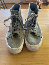 Load image into Gallery viewer, Shoe Size 9.5 Vans Sage Green Shoes
