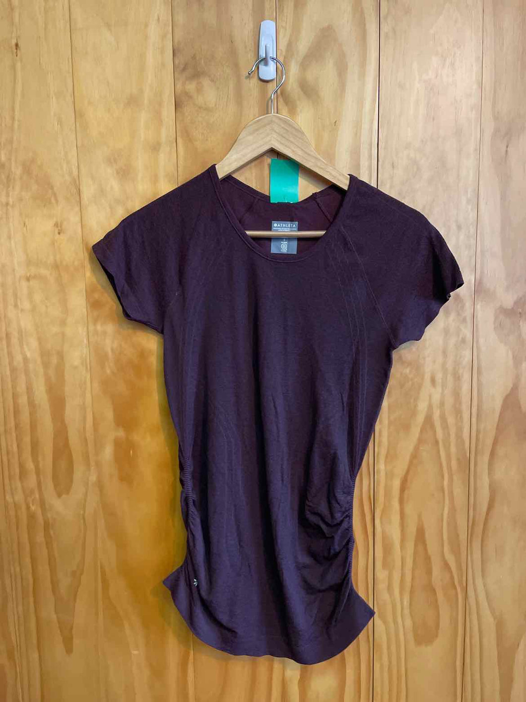 Size Small Athleta Purple Women's Short Sleeve Shirt