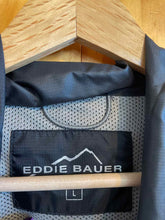 Load image into Gallery viewer, Women Size Large Eddie Bauer Black Women's Rain Jacket
