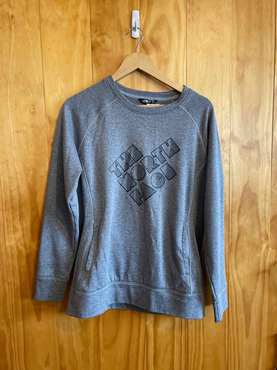 Size Large The North Face Grey Women's Sweater & Sweatshirt