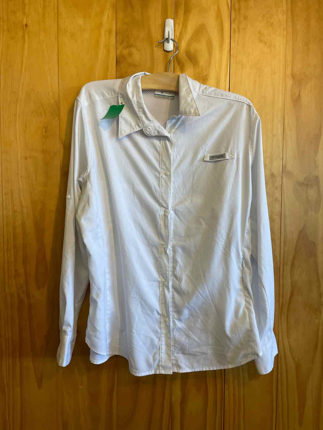 Size XL Columbia White Women's Long Sleeve Shirt