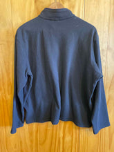 Load image into Gallery viewer, Size XL Lands End Black Women's Fleece Sweatshirt
