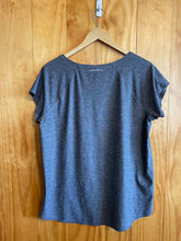 Load image into Gallery viewer, Size L Eddie Bauer Grey Women's Short Sleeve Shirt
