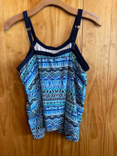 Load image into Gallery viewer, Size 18W Blue Print Women's Swimsuit
