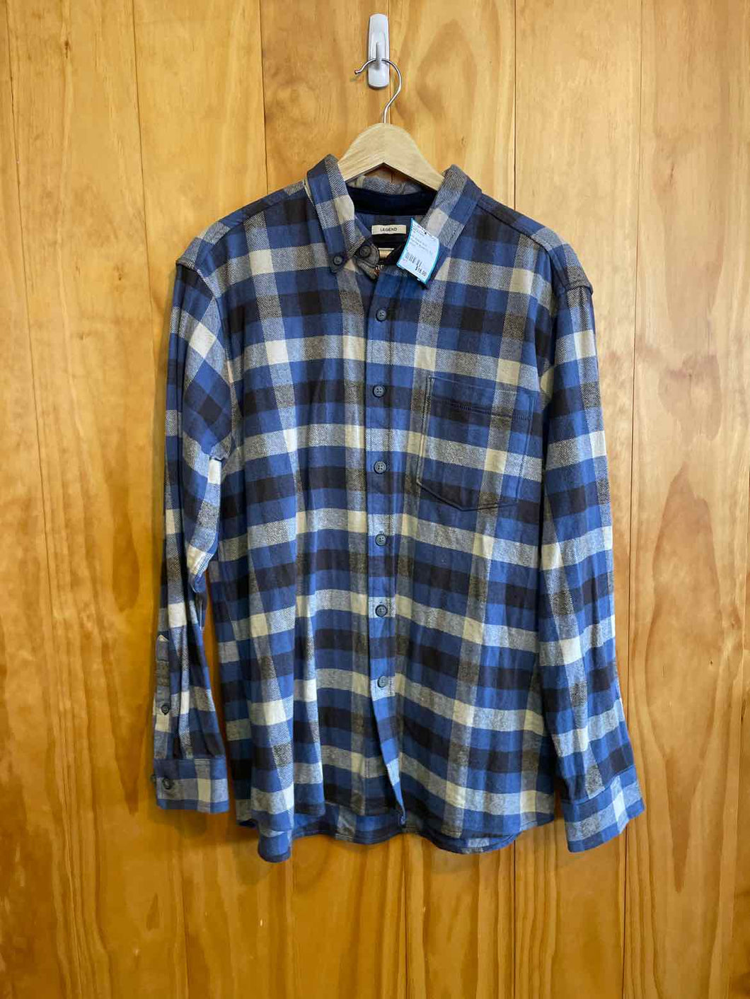Size L Field & Forest Blue Women's Flannel