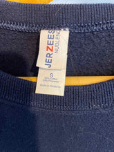 Load image into Gallery viewer, Size Small Jerzees Navy Women's Sweater &amp; Sweatshirt
