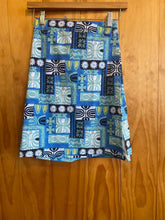 Load image into Gallery viewer, Size Medium Rip Skirt Blue Print Skirt

