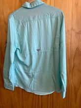 Load image into Gallery viewer, Size Large Pudolla Turquoise Women's Long Sleeve Shirt
