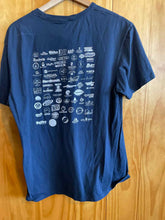 Load image into Gallery viewer, Size L DistRict Navy Women's Short Sleeve Shirt
