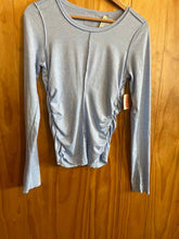 Load image into Gallery viewer, Size S fp movement Blue Women's Long Sleeve Shirt
