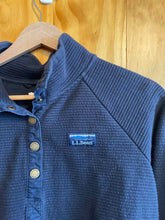 Load image into Gallery viewer, Size S LL Bean Navy Women&#39;s Fleece Sweatshirt
