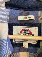 Load image into Gallery viewer, Size L Field &amp; Forest Blue Women&#39;s Flannel
